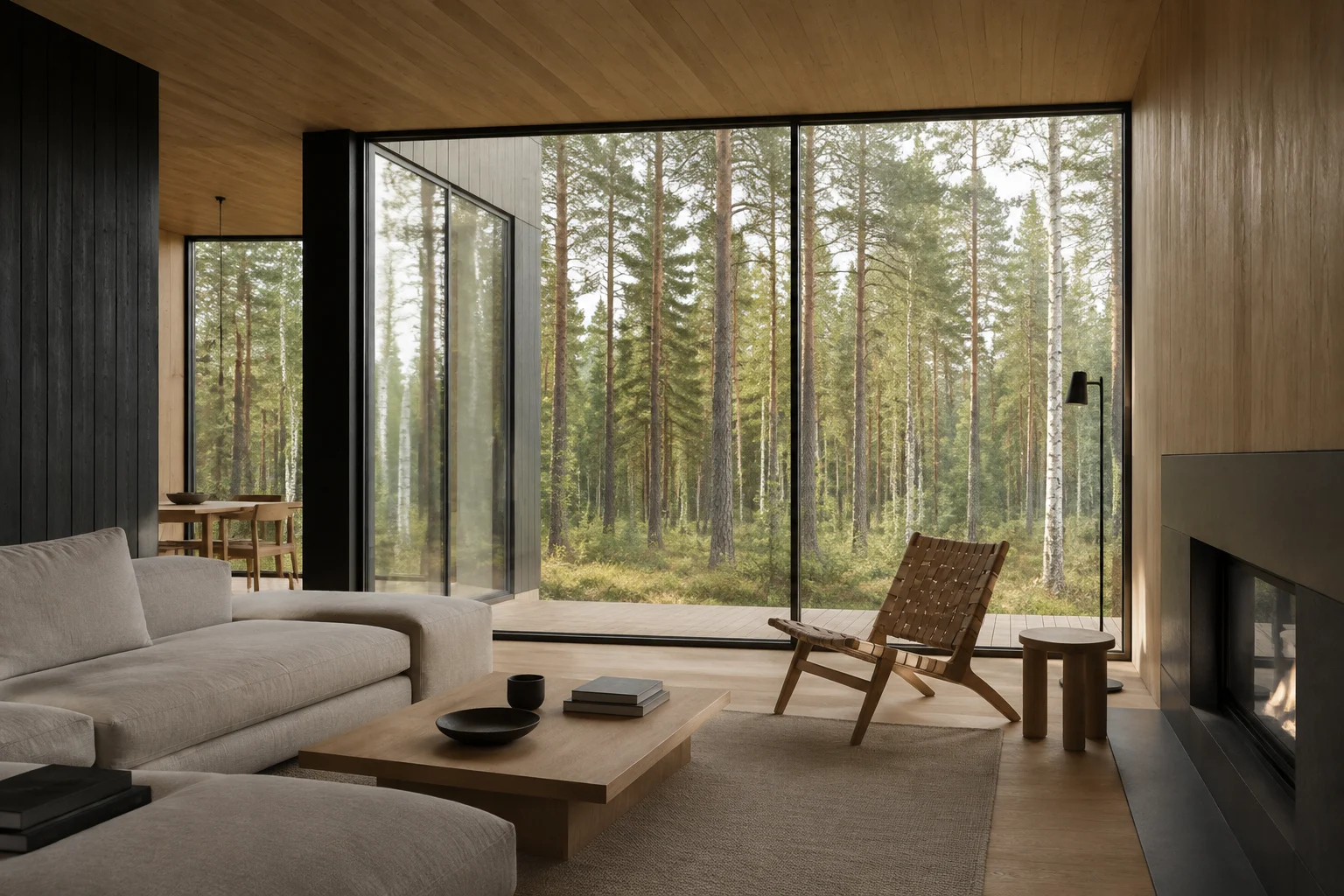 Illustrative cabin interior